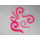 Lot 12 Pcs Wholesale Size Selectable Pink Acrylic Question Marks Ear Piercing I-0006