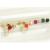 3Pcs Set CHarming Noble Full Rhinestone Ball Rabbit Ear Stud Earring E-0222
