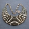 vintage style Punk Crescent Stripes Choker Collar Necklace N-2031
