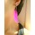 Hot Boho New Design Dead Skull Feather Charms Ear Stud Earrings E-0600