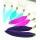 Hot Boho New Design Dead Skull Feather Charms Ear Stud Earrings E-0600