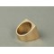 gold plated red glazed quadrate love letter ring R-0719
