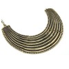 vintage style Punk Crescent Stripes Choker Collar Necklace N-2031