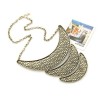 vintage style Punk Crescent spot  Bib Necklace N-2027