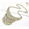 vintage style Punk Crescent spot  Bib Necklace N-2027