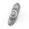 vintage style Punk individuality 2 pieces 2 colors carving Shield joint ring R-0117