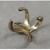 vintage style bronze/vintage gold starfish ring #7 R-0579