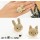 New Crystal Gold Tone Lovely Animal Bear Cat Rabbit Ring Adjustable Size R-0710