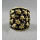 vintage bronze rhinestone skull  ring #7 R-0105