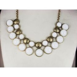 N-0570 European classical style faux gem tassels necklace