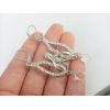 E-1062 Charming silver plated rhinestone angel wing crystal drip earring