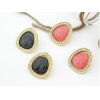 E-1680 new style pearl gem triangle ear stud
