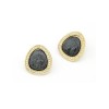 E-1680 new style pearl gem triangle ear stud