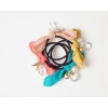 F-0075 new style crystal drip lock heart chiffon bowknot hairband