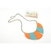 N-2099 European style luxury fashion polygonal retro enamel Drop choker Necklace