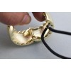 F-0023 Punk Womens Metal Circle Ring Hair Cuff Wrap Hinged Ponytail Holders Band