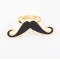New Design Cosplay Enamel Gold Mustache Cocktail Ring Adjustable Size R-0188