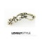 E-1171 Vintage lucky rhinestone Cross Earrings ear cuff