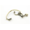 E-1171 Vintage lucky rhinestone Cross Earrings ear cuff