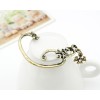 E-1171 Vintage lucky rhinestone Cross Earrings ear cuff