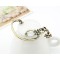 E-1171 Vintage lucky rhinestone Cross Earrings ear cuff
