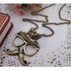 N-2872 Hot Retro Cosplay Rock Mustache Glasses Hat Face Charm Pendant Necklace