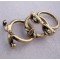 R-0185 Vintage Style Bronze Silver Glasses nose beard ring set 3 pieces