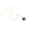 N-3349 Lovely black rhinestone the explosion head bear necklace