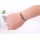B-0216 Retro Rhinestone Peace Sign Symbol Bangle Bronze Opened Cuff Bracelet
