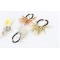 F-0062 punk style silver gold tone Triangular pyramidal hairband rope