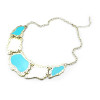 N-0258 Punk geometric irregular Enamel Vintage style Necklace