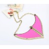 N-4556 retro Glazed pearl bowknot collar  Necklace