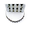 N-2020 silver gun black gold plated punk rock rivet necklace