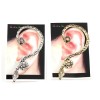 E-1175 Vintage Wind  Antique Gothic snake Cuff Stud Earring Ear