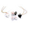 S-0020 charming enamel rhinestone conch shape necklace ring earring set