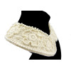 N-2033 All-match Full Pearl flower lace Collar Necklace