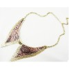 N-4599 retro rose flower snake skin bowknot collar  choker Necklace