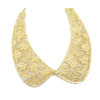 N-2024 gold plated Metal Hollow Out Lace Design Flower Collar Choker Necklace