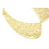 N-2024 gold plated Metal Hollow Out Lace Design Flower Collar Choker Necklace