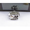 R-0063 wholesale 2 pieces bronze silver skull ring