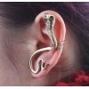 E-1200 Punk Gothic silver/bronze tone snake  ear cuff clip