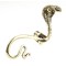 E-1200 Punk Gothic silver/bronze tone snake  ear cuff clip