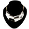 N-2094 European Style Punk Rock Crescent Geometric enamel choker  Necklace