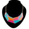 N-2094 European Style Punk Rock Crescent Geometric enamel choker  Necklace