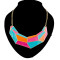 N-2094 European Style Punk Rock Crescent Geometric enamel choker  Necklace