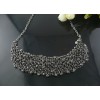N-1295 charming New Gun-black Chains Shinning Rhinestone Handcraft Necklace