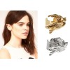 E-0621 2 pieces silver gold plated swallow ear cuff
