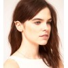 E-0621 2 pieces silver gold plated swallow ear cuff