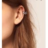 E-0621 2 pieces silver gold plated swallow ear cuff