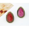 Vintage Style  enamel big drip ring adjustable